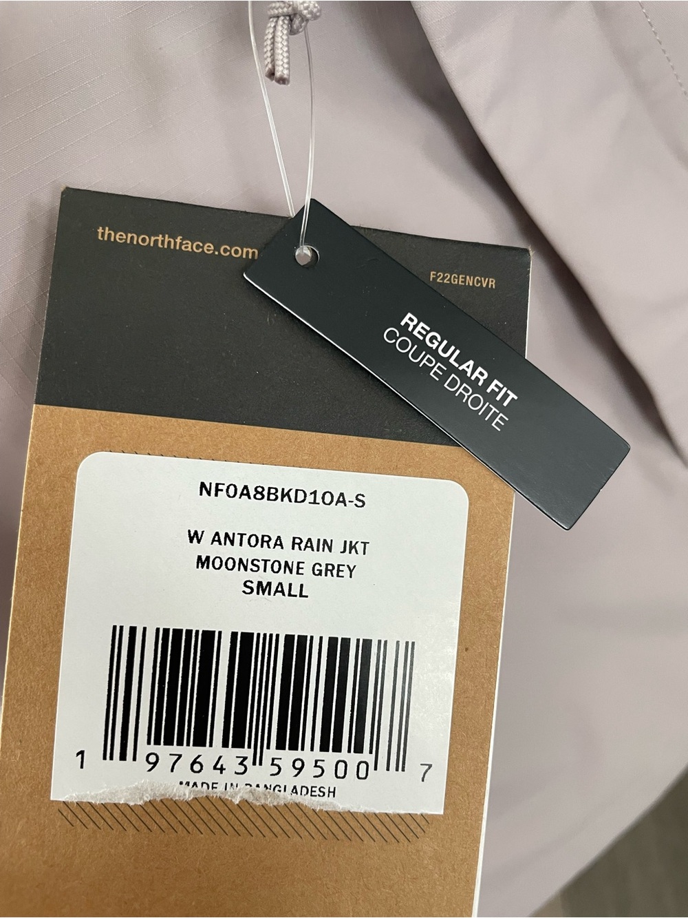 Women’s The North Face Antora Rain Jacket Moonstone Grey S - Picture 4 of 7